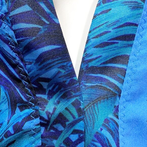 ZARA Plunge Neckline Palm Tree Print Vest Top - Picture 5 of 7